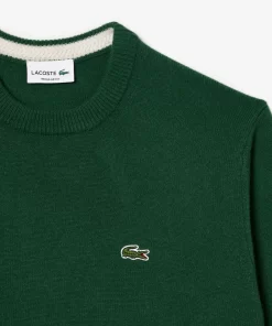 Lacoste Pullover>Herren Woll-Pullover Mit Rundhals Grun 132