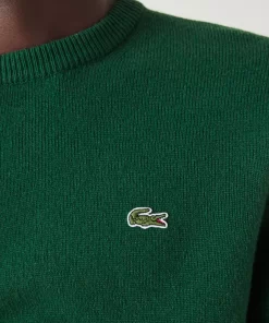 Lacoste Pullover>Herren Woll-Pullover Mit Rundhals Grun 132