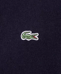 Lacoste Pullover>Herren Woll-Pullover Mit Rundhals Navy Blau 166