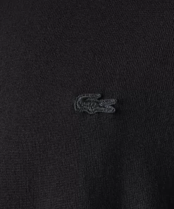 Lacoste Pullover>Herren Woll-Pullover Mit Rundhals Schwarz 031