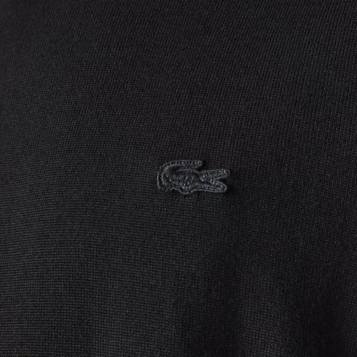 Lacoste Pullover>Herren Woll-Pullover Mit Rundhals Schwarz 031