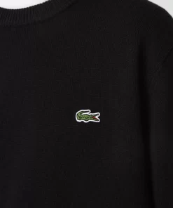 Lacoste Pullover>Herren Woll-Pullover Mit Rundhals Schwarz 031