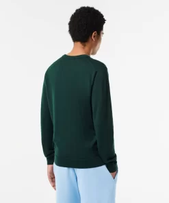 Lacoste Pullover>Herren Woll-Pullover Mit V-Ausschnitt Sinople Grun Yzp