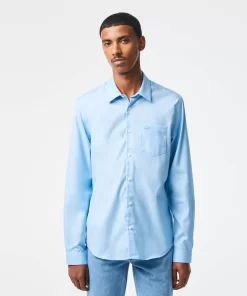 Lacoste Hemden>Herren-Hemd Aus Baumwolle Pastellblau Hbp