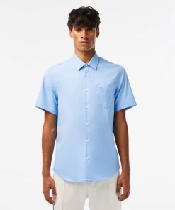 Lacoste Hemden>Herren-Hemd Aus Baumwolle Pastellblau Hbp