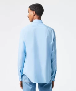 Lacoste Hemden>Herren-Hemd Aus Baumwolle Pastellblau Hbp