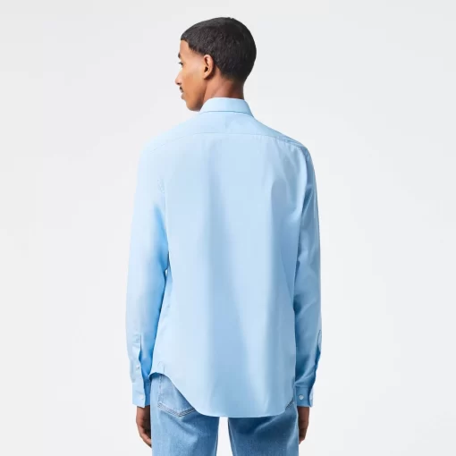 Lacoste Hemden>Herren-Hemd Aus Baumwolle Pastellblau Hbp