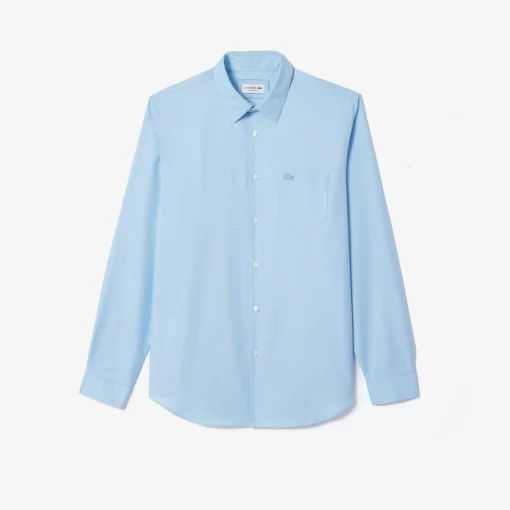 Lacoste Hemden>Herren-Hemd Aus Baumwolle Pastellblau Hbp