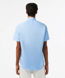 Lacoste Hemden>Herren-Hemd Aus Baumwolle Pastellblau Hbp