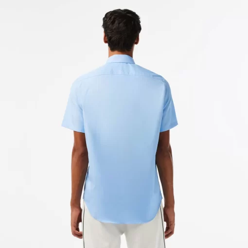 Lacoste Hemden>Herren-Hemd Aus Baumwolle Pastellblau Hbp