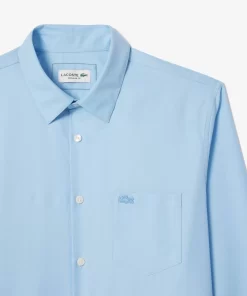 Lacoste Hemden>Herren-Hemd Aus Baumwolle Pastellblau Hbp