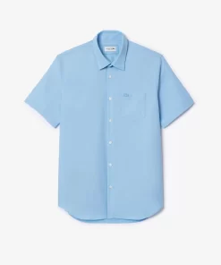 Lacoste Hemden>Herren-Hemd Aus Baumwolle Pastellblau Hbp