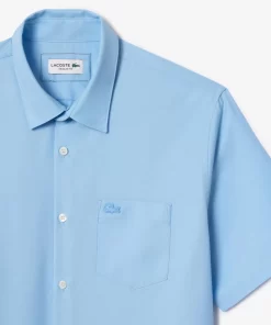 Lacoste Hemden>Herren-Hemd Aus Baumwolle Pastellblau Hbp