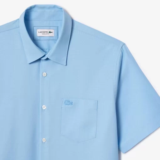 Lacoste Hemden>Herren-Hemd Aus Baumwolle Pastellblau Hbp