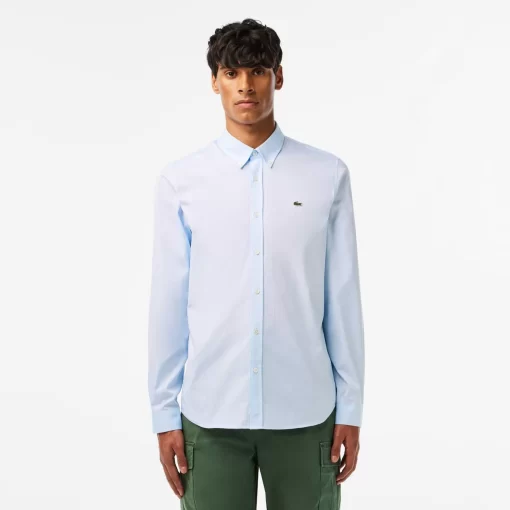 Lacoste Hemden>Herren-Hemd Aus Premium-Baumwolle Pastellblau Hbp