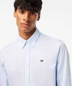 Lacoste Hemden>Herren-Hemd Aus Premium-Baumwolle Pastellblau Hbp