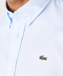 Lacoste Hemden>Herren-Hemd Aus Premium-Baumwolle Pastellblau Hbp