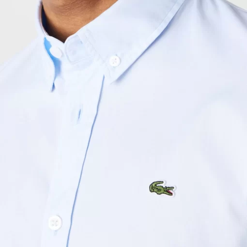 Lacoste Hemden>Herren-Hemd Aus Premium-Baumwolle Pastellblau Hbp