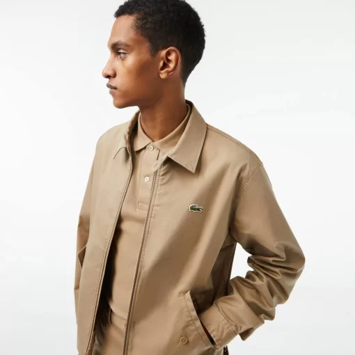 Lacoste Jacken & Mäntel>Herren-Jacke Aus Bio-Baumwoll-Gabardine Beige Cb8