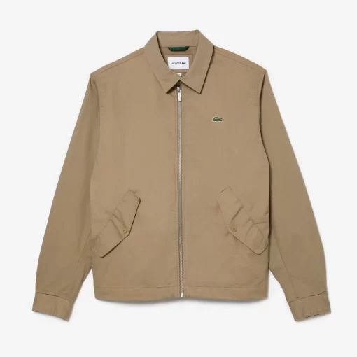 Lacoste Jacken & Mäntel>Herren-Jacke Aus Bio-Baumwoll-Gabardine Beige Cb8