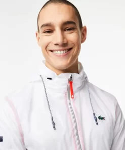 Lacoste Tennis>Herren-Jacke Tennis X Novak Djokovic Weis 001