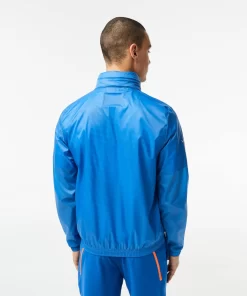 Lacoste Tennis>Herren-Jacke Tennis X Novak Djokovic Atherisches Blau L99