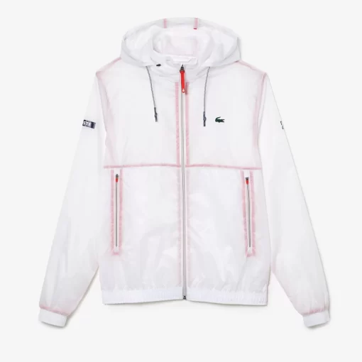 Lacoste Tennis>Herren-Jacke Tennis X Novak Djokovic Weis 001