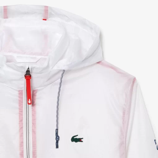 Lacoste Tennis>Herren-Jacke Tennis X Novak Djokovic Weis 001