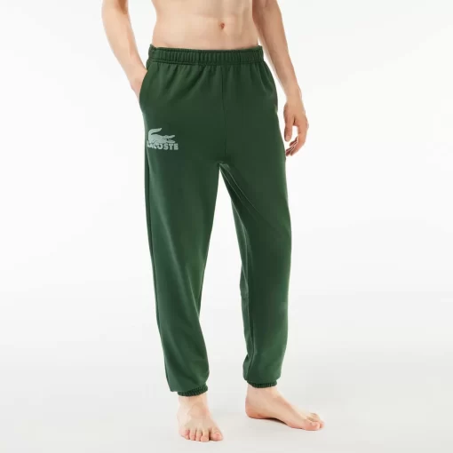 Lacoste Unterwäsche & Loungewear>Herren-Jogginghosen Aus Baumwoll-Fleece-Mischung Dunkelgrun / Grun Riv