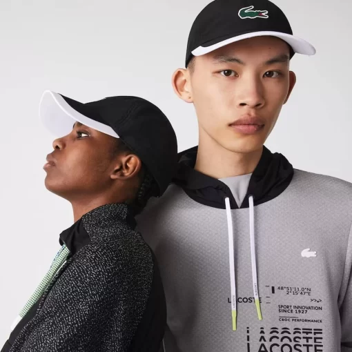 Lacoste Caps & Hüte>Herren-Kappe Mit Kontrast-Rand Sport Schwarz / Weis 258