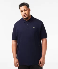 Lacoste Poloshirts>Herren-Poloshirt Aus Baumwoll-Petit-Pique Ubergrose Gros Navy Blau 166