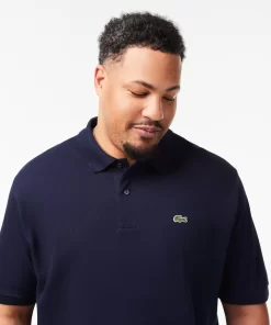 Lacoste Poloshirts>Herren-Poloshirt Aus Baumwoll-Petit-Pique Ubergrose Gros Navy Blau 166