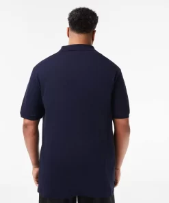 Lacoste Poloshirts>Herren-Poloshirt Aus Baumwoll-Petit-Pique Ubergrose Gros Navy Blau 166