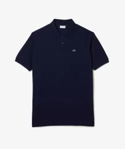 Lacoste Poloshirts>Herren-Poloshirt Aus Baumwoll-Petit-Pique Ubergrose Gros Navy Blau 166