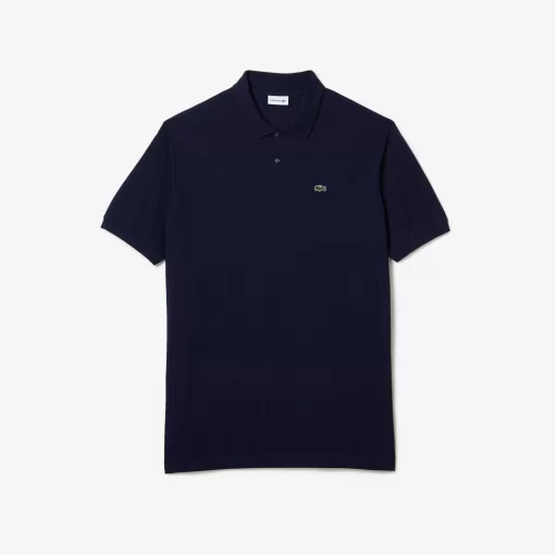 Lacoste Poloshirts>Herren-Poloshirt Aus Baumwoll-Petit-Pique Ubergrose Gros Navy Blau 166