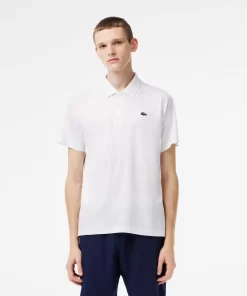 Lacoste Tennis>Herren-Poloshirt Bedruckt Tennis X Novak Djokovic Fan Version Weis 800