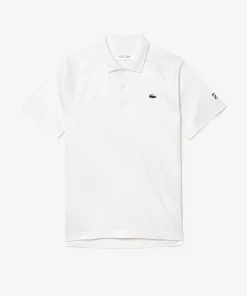 Lacoste Tennis>Herren-Poloshirt Bedruckt Tennis X Novak Djokovic Fan Version Weis 800