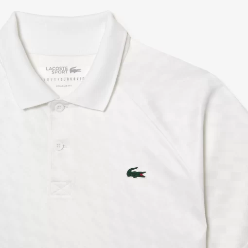 Lacoste Tennis>Herren-Poloshirt Bedruckt Tennis X Novak Djokovic Fan Version Weis 800