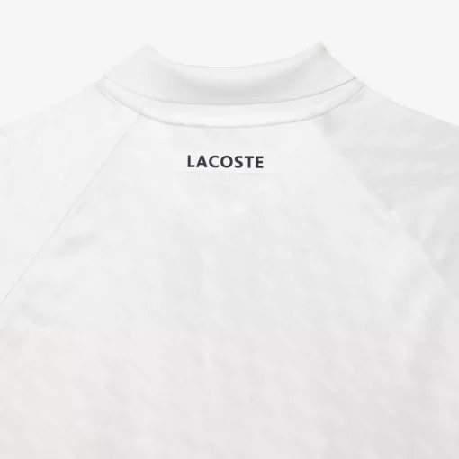 Lacoste Tennis>Herren-Poloshirt Bedruckt Tennis X Novak Djokovic Fan Version Weis 800