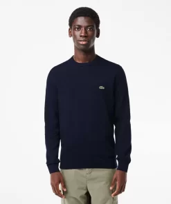 Lacoste Pullover>Herren-Pullover Aus Bio-Baumwolle Navy Blau 166