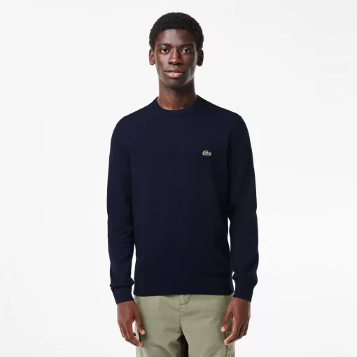 Lacoste Pullover>Herren-Pullover Aus Bio-Baumwolle Navy Blau 166