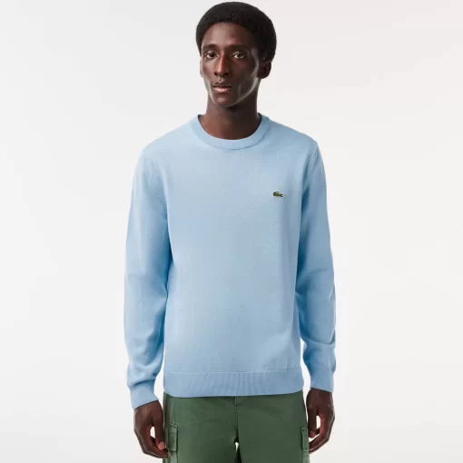 Lacoste Pullover>Herren-Pullover Aus Bio-Baumwolle Pastellblau Hbp