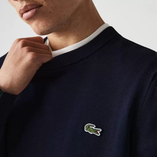 Lacoste Pullover>Herren-Pullover Aus Bio-Baumwolle Navy Blau 166