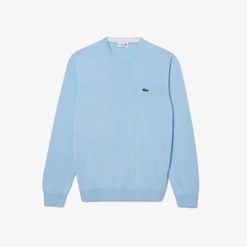 Lacoste Pullover>Herren-Pullover Aus Bio-Baumwolle Pastellblau Hbp