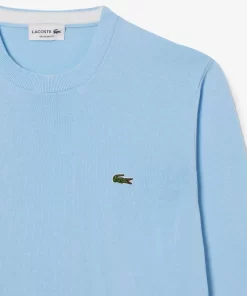 Lacoste Pullover>Herren-Pullover Aus Bio-Baumwolle Pastellblau Hbp