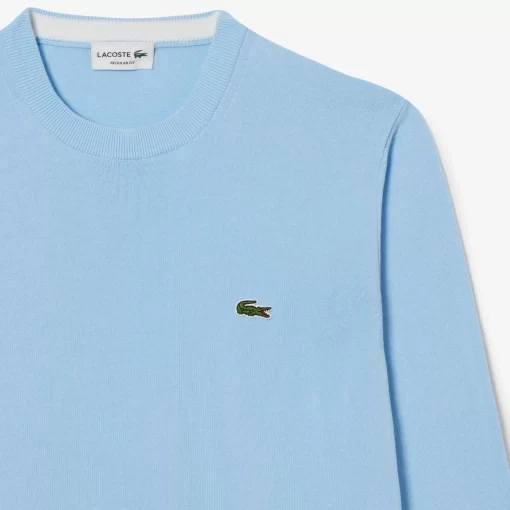 Lacoste Pullover>Herren-Pullover Aus Bio-Baumwolle Pastellblau Hbp