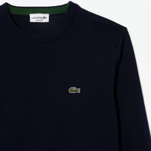 Lacoste Pullover>Herren-Pullover Aus Bio-Baumwolle Navy Blau 166