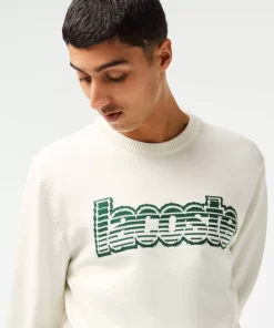 Lacoste Pullover>Herren-Pullover Aus Jersey Mit Rundhals Weis / Grun X0N