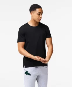 Lacoste Unterwäsche & Loungewear>Herren-Rundhals-Shirt Aus Baumwolle Im 3Er-Pack Schwarz 031