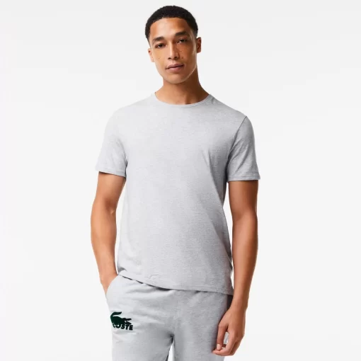 Lacoste Unterwäsche & Loungewear>Herren-Rundhals-Shirt Aus Baumwolle Im 3Er-Pack Weis / Heidekraut Grau / Schwarz Bxy